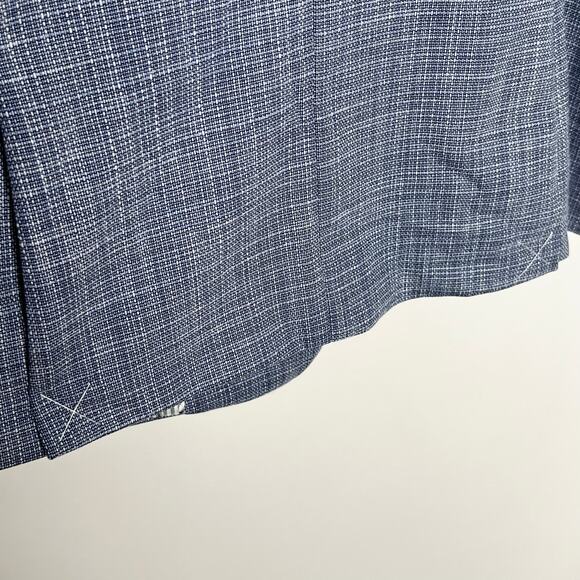 Talbots Womens Tweed Blended Double Breasted Blazer 8 Blue Workwear Career - Picture 9 of 11